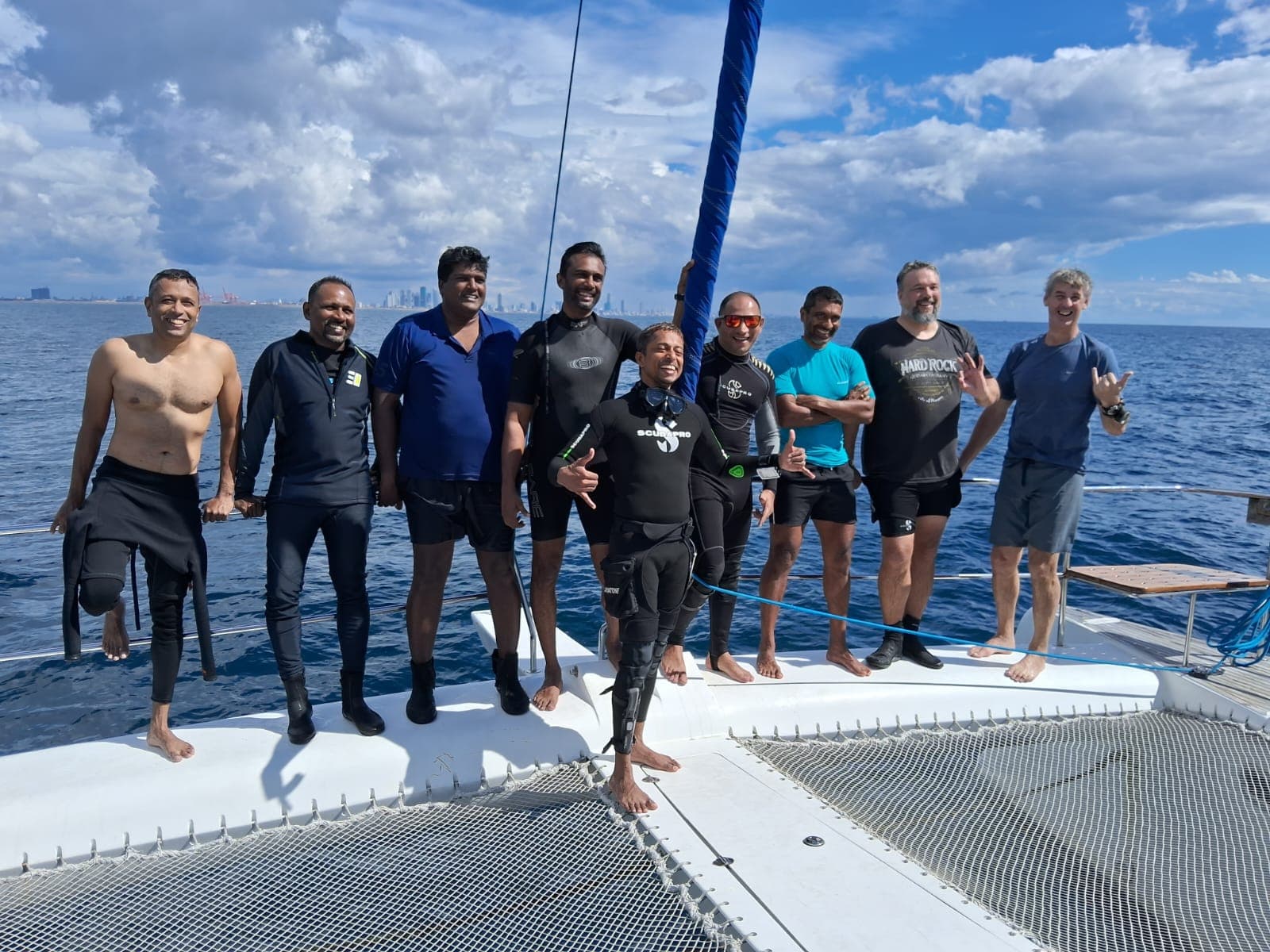 Inaugural voyage dive crew - Colombo by Ramila Abeyesekera