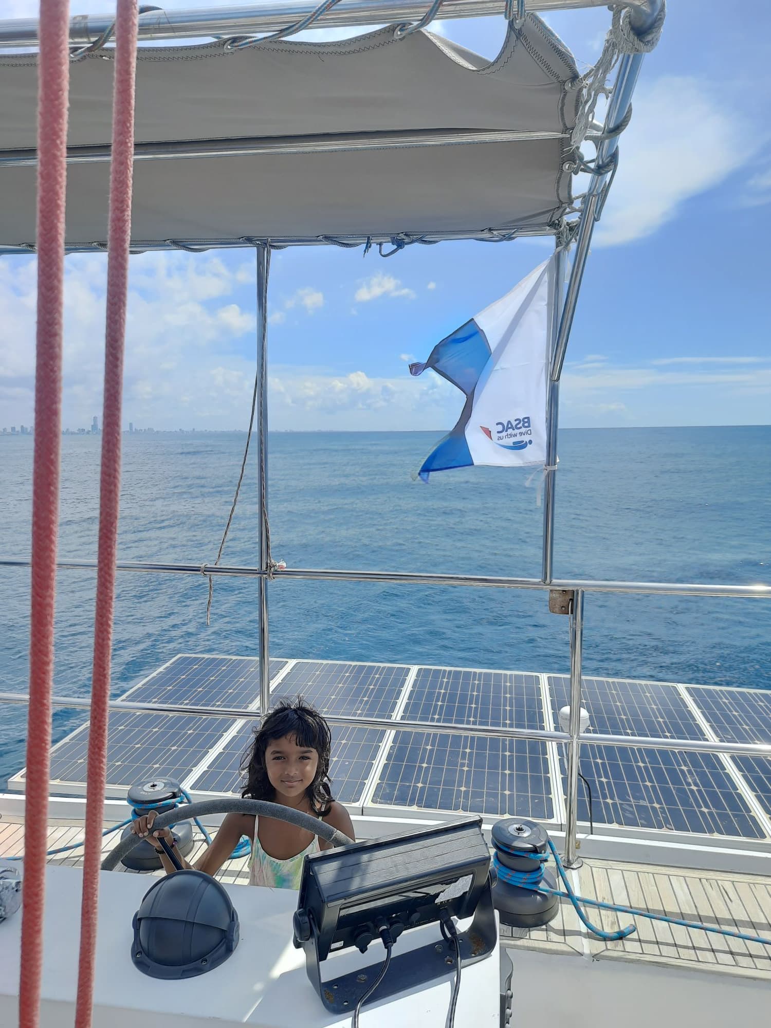 Captian Evelyn at the wheel - Colombo by Yohan Abeyesekera